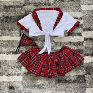 School Girl Lingerie Outfit